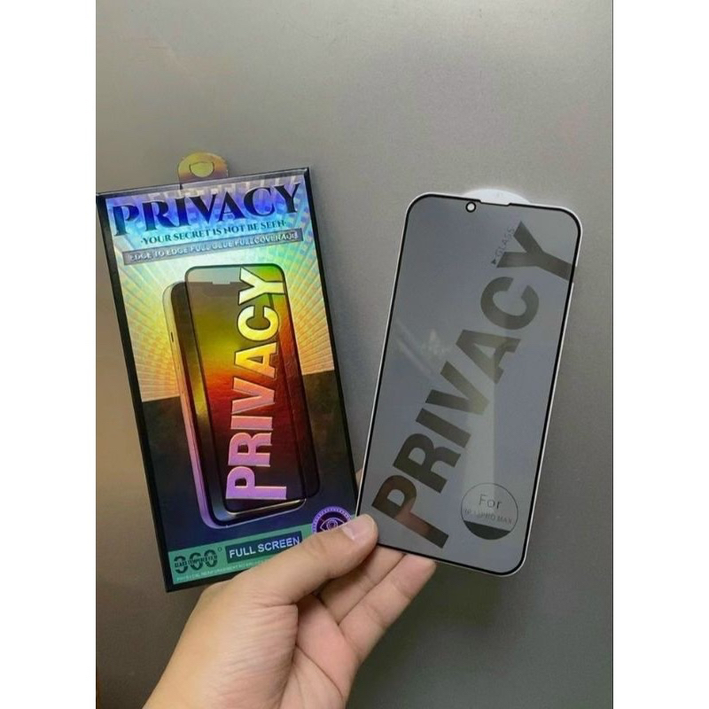 Kính Cường Lực Full Màn chống nhìn trộm Dành Cho Iphone 15/ Pro/ Max/ Plus/ Promax