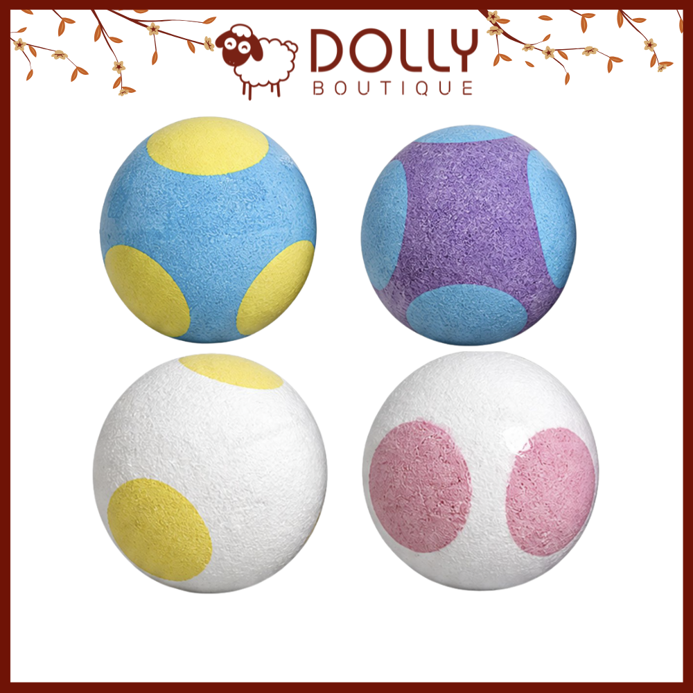 Viên Sủi Bồn Tắm Tinh Dầu Bong Bóng Tẩy Da Chết Nhẹ Nhiều Màu Bath Bomb 120gr