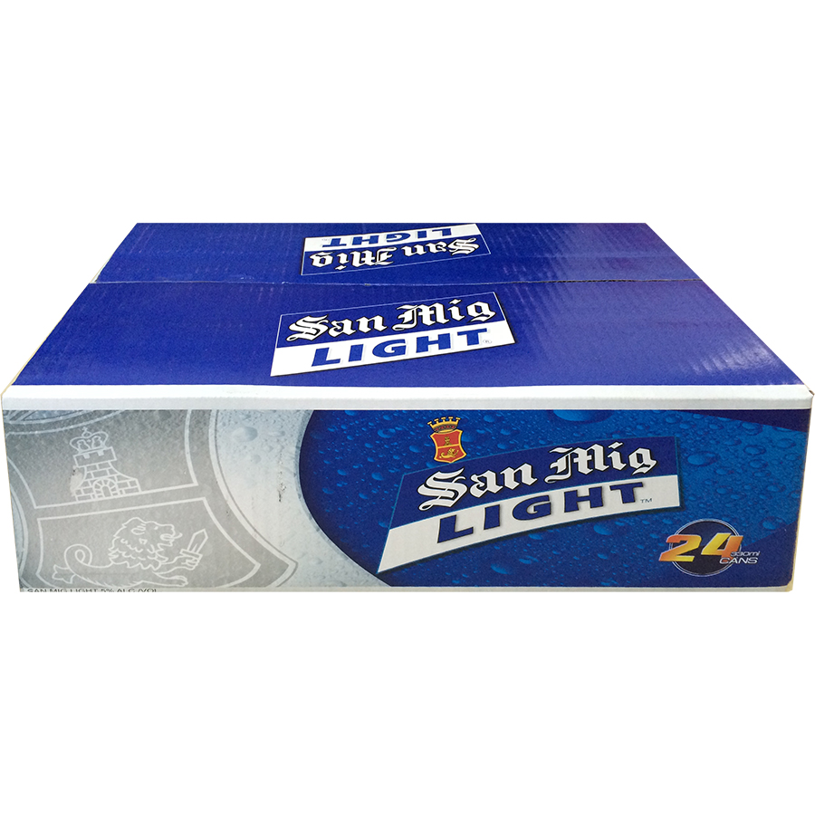 Thùng 24 Lon Bia SAN MIGUEL Light 330 ml