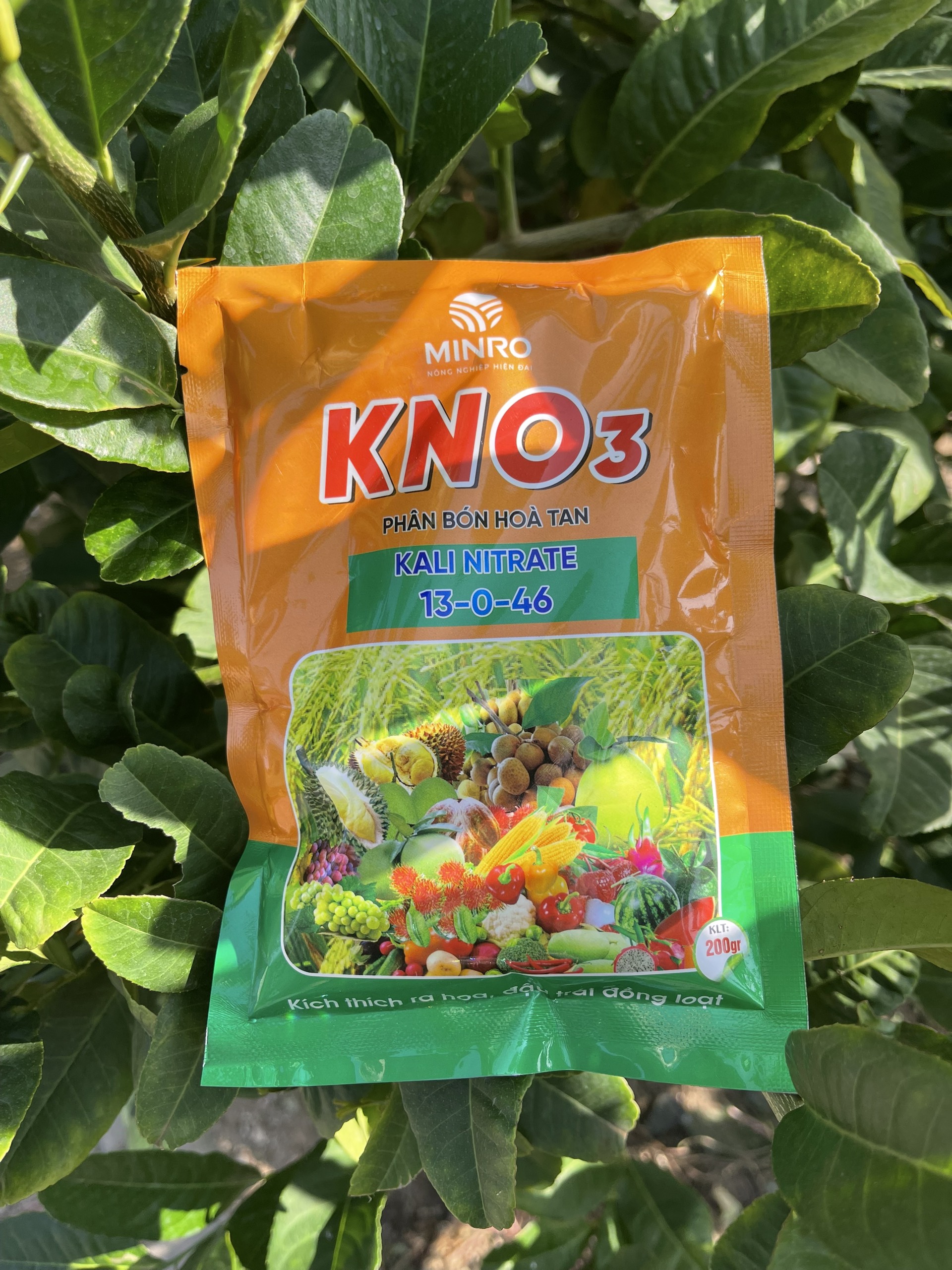 Phân bón Kali 13-0-46 gói 200gr kích ra hoa - đậu trái