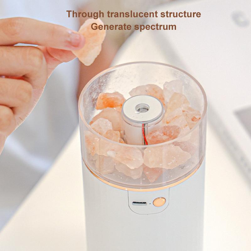 400ML Máy Tạo Độ Ẩm Không Khí Pha Lê Xông Phòng USB Không Dây Tinh Máy Khuếch Tán Tinh Dầu Humidificador Với Bầu Không Khí Đèn Nhà