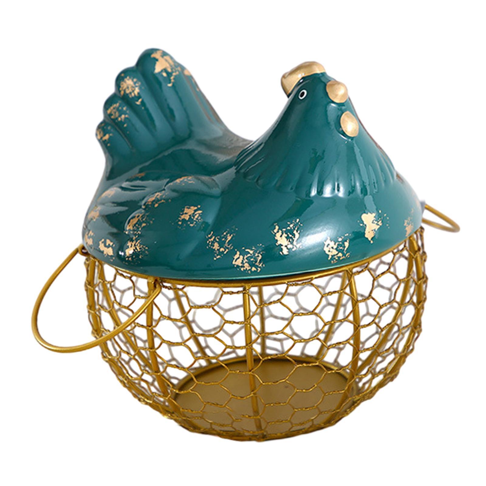 Egg Basket Large Capacity Rustic Egg Collection Basket Kitchen Egg Container