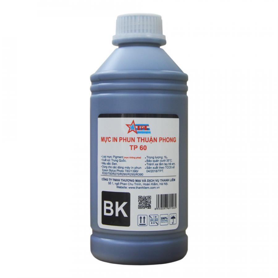 Bộ 4 Màu Mực in phun Thuận Phong PIGMENT TP60 dùng cho máy in phun Epson - Hàng Chính Hãng