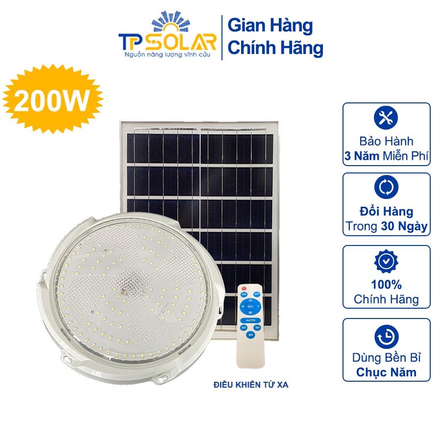 Đèn Áp Trần Năng Lượng Mặt Trời TP Solar TP-A200N Công Suất 200W Chống Nước IP67, Bảo Hành 3 Năm