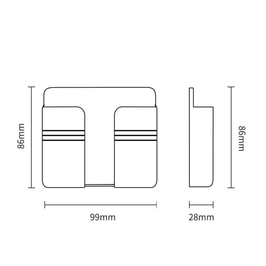 Giá đỡ dán tường đa chức năng treo điện thoại khi sạc, điều khiển từ xa.