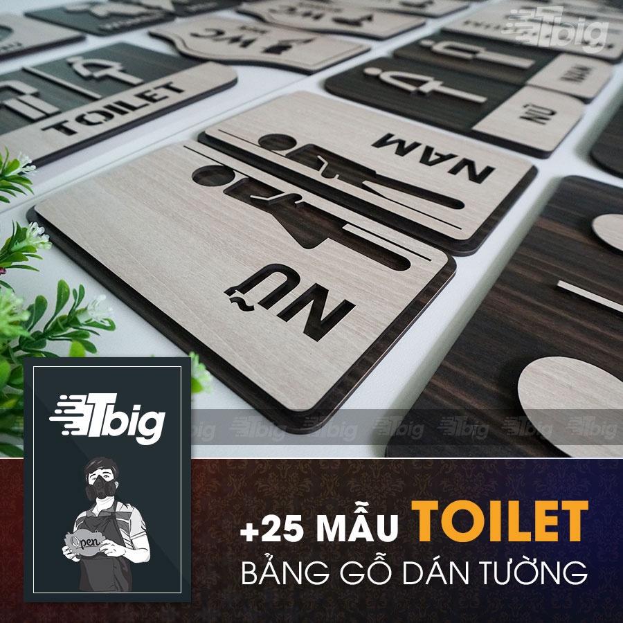 20 mẫu bảng toilet gỗ dán cửa Nhà vệ sinh - restroom - wc - women men - nam nữ