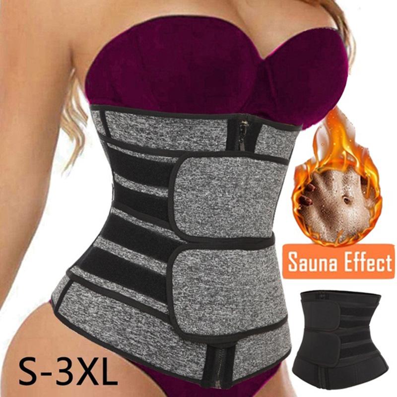 Neoprene Xông Hơi Eo Huấn Luyện Áo Mồ Hôi Dây Cho Nữ Giảm Cân Nén Tông Đơ Cắt Tập Luyện Thể Dục