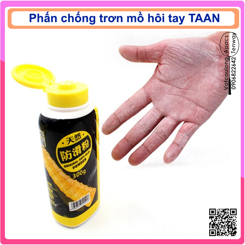 Bột phấn chống trượt dùng cho Cầu Lông, Tennis, Gym, Thể Thao, Câu Cá, Bowling - Thấm mồ hôi siêu tốt, siêu bám, an toàn sử dụng.