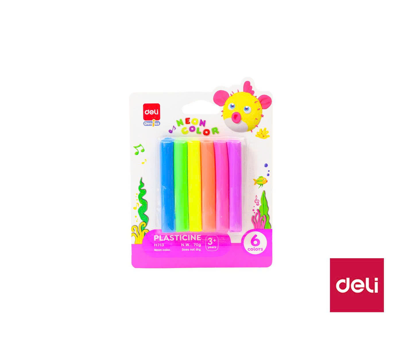 Đất nặn - 100g, 8 Màu - Màu Ngẫu Nhiên - EH712-8