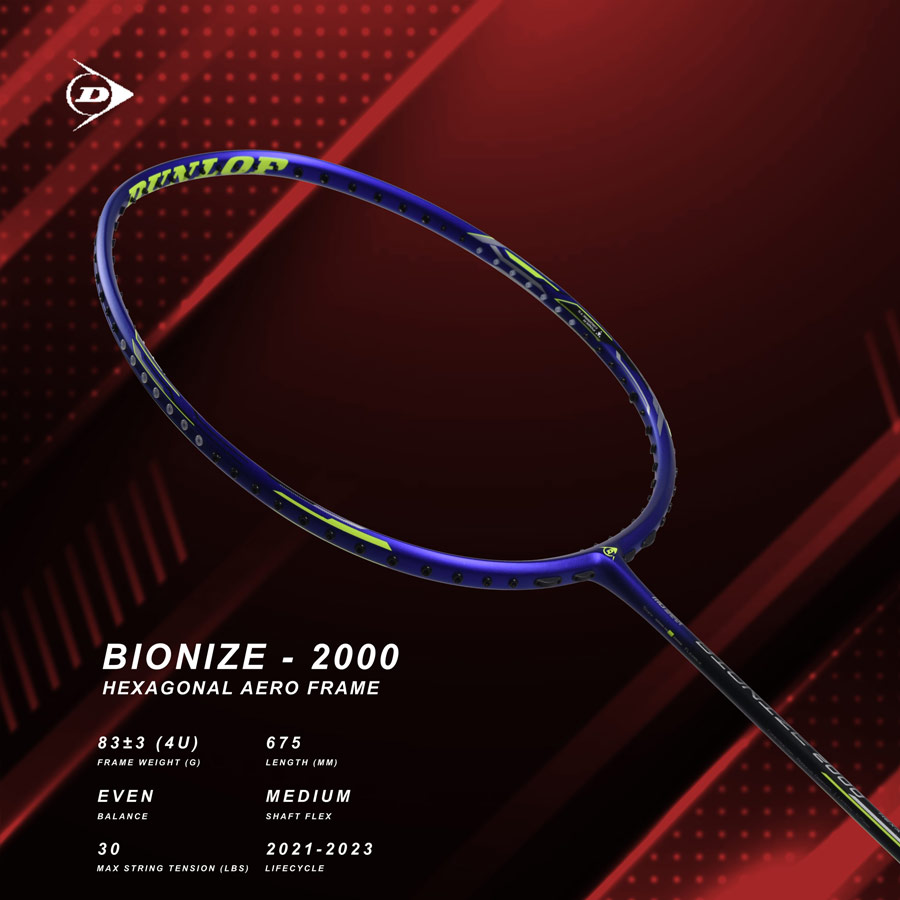 Vợt cầu lông Dunlop Bionize 2000 G6 - vợt cân bằng