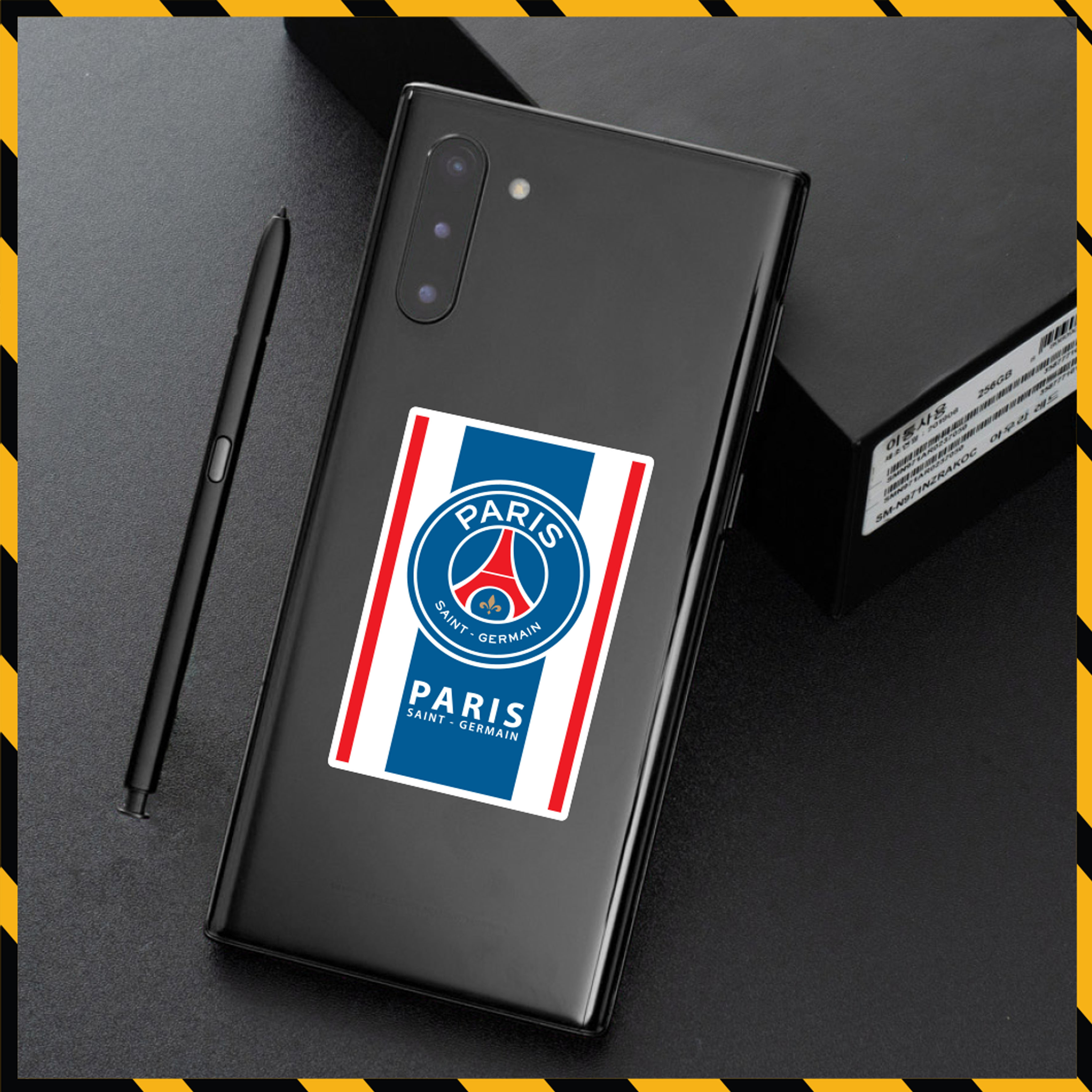 Hình Dán Sticker Paris Saint - Germain Dán Tem Xe, Dán Nón, Điện Thoại,... - Logo PSG Chất Liệu Chống Thấm Nước, Bền Màu
