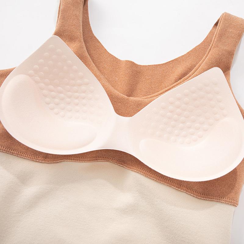 Quần Lót Sinh Nhiệt Plus Kích Thước Áo Vest Nhung Sốt Quần Lót Nữ Gợi Cảm Ôm Giữ Ấm Mùa Đông Đầu Bên Trong Mặc Thoải Mái Thân Mật