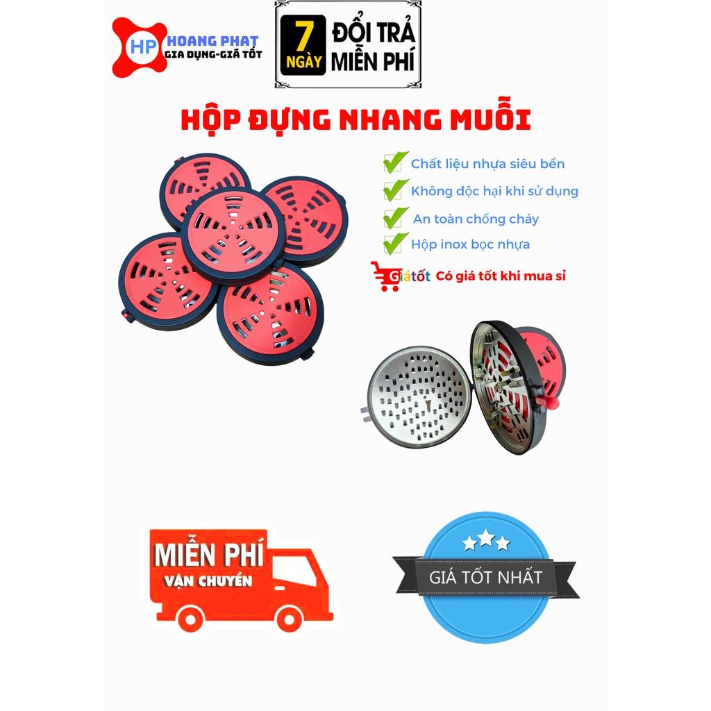 Hộp Đựng Nhang Muỗi Có Nắp - Chống Sốc - Chống Cháy