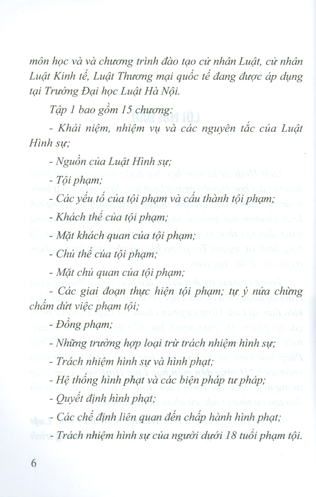 Hướng Dẫn Môn Học LUẬT HÌNH SỰ - Tập 1: Phần Chung