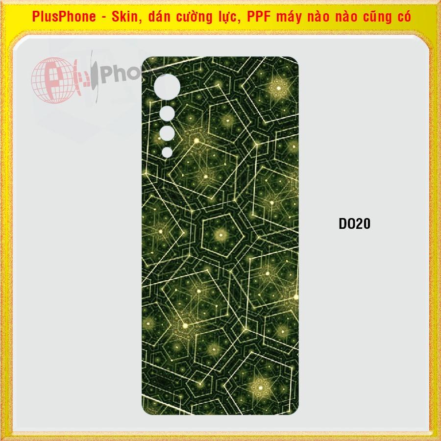 Dán Skin cho điện thoại LG Velvet 5G in hình nhiều mẫu hot, độc lạ