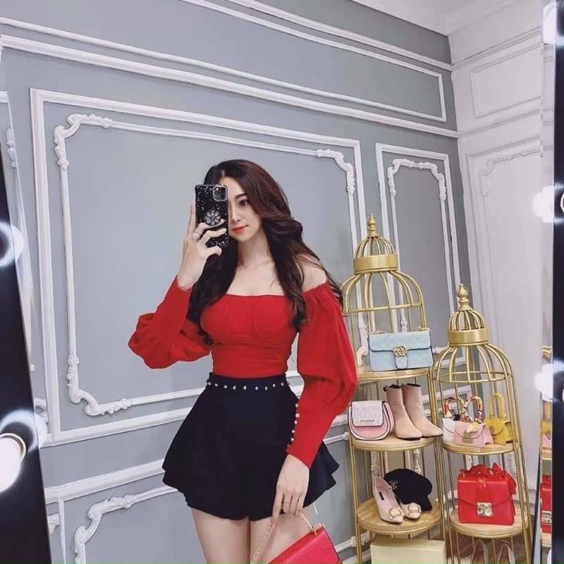 Áo cúp ngực tay phồng