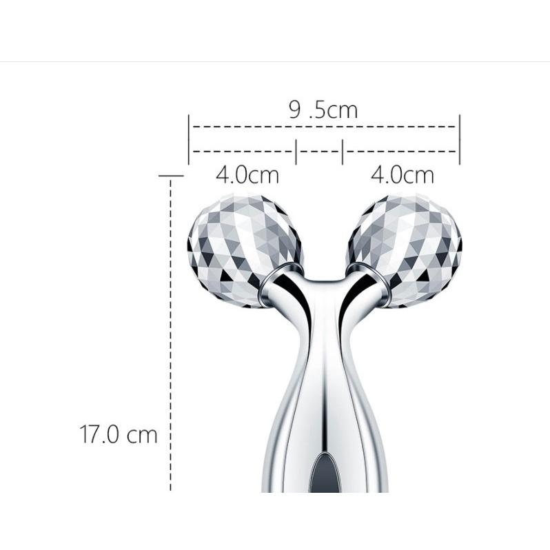 Cây Lăn Mặt 2 Bi Mát Xa Nâng Cơ Thon Gọn Cằm Vline Tự Nhiên - MASA1042