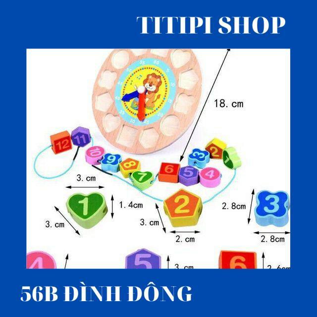 Siêu giảm giá Đồng hồ phân biệt hình khối kết hợp xâu dây