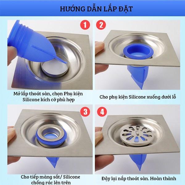 BỘ ỐNG SILICON ĐẬY CỐNG NGĂN MÙI HÔI, CHỐNG CÔN TRÙNG HIỆU QUẢ