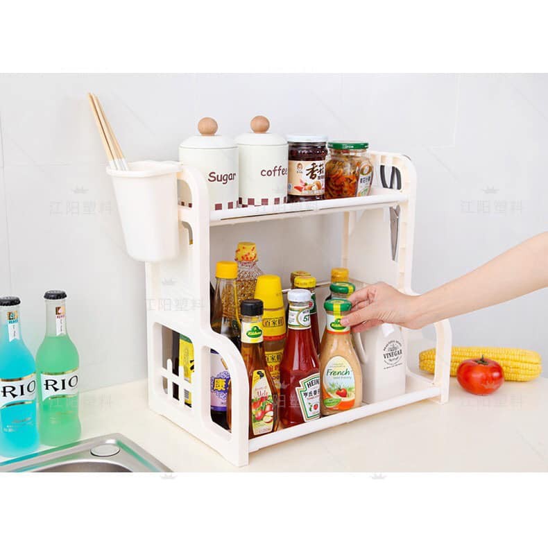 Kệ đựng gia vị nhà bếp cao cấp tiện dụng-Màu ngẫu nhiên