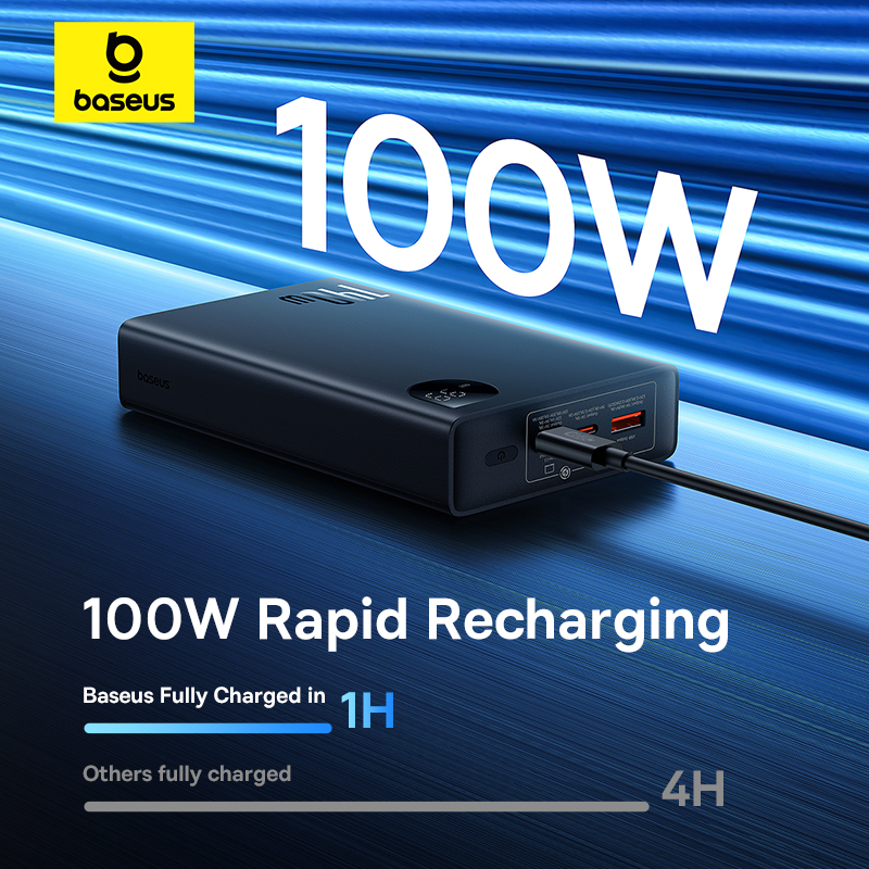 Pin Sạc Dự Phòng OS-Baseus Adaman Digital Display Fast Charge Power Bank 24000mAh 140W (Hàng chính hãng)