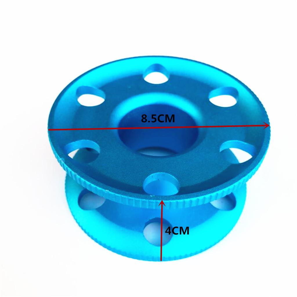 Aluminum Alloy Scuba Diving Finger Spool Dive Reel Guide Line - Scuba Dive Free Diving Snorkeling Underwater Gear Equipment -Blue