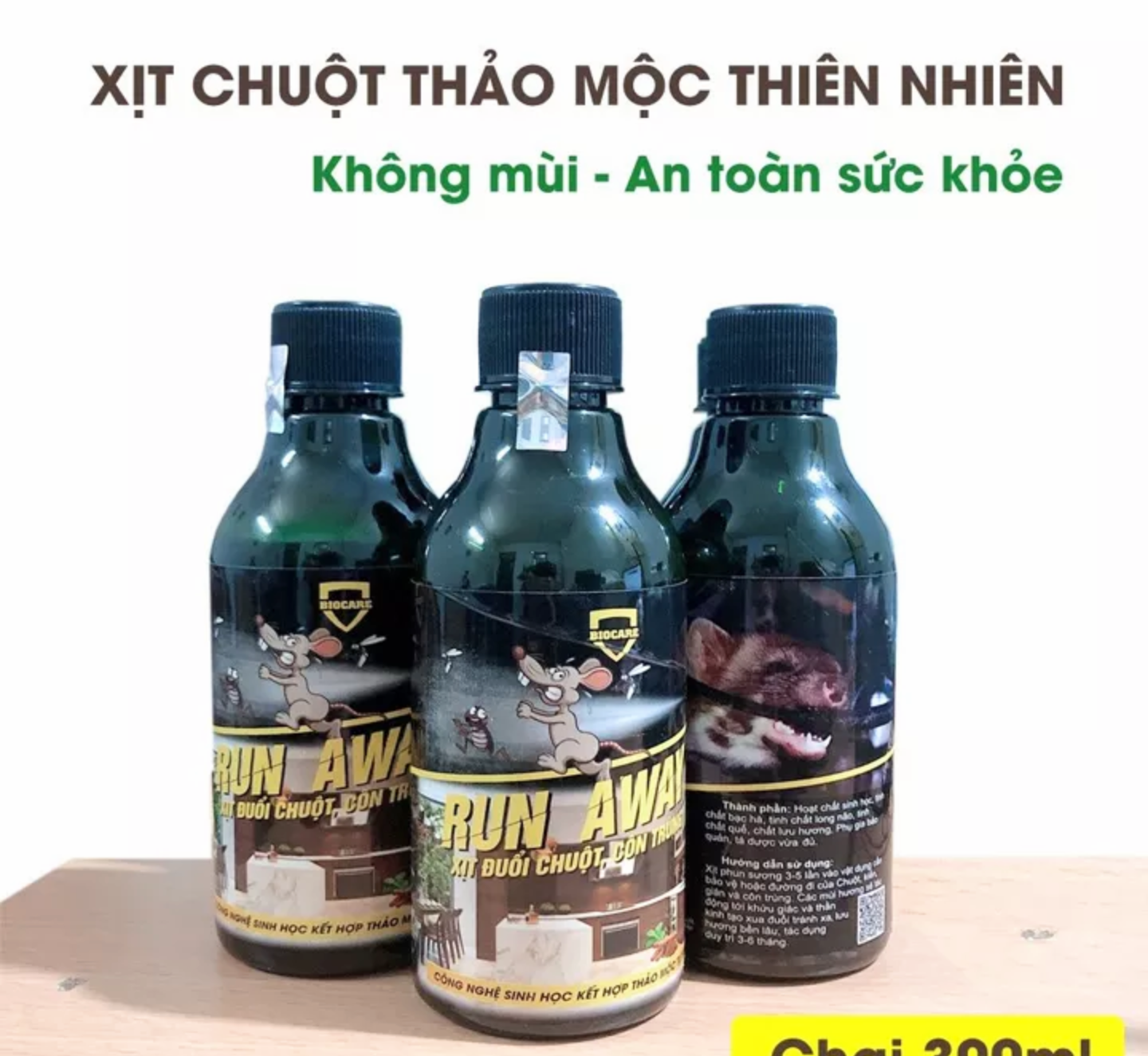 1 LỌ XỊT ĐUỔI CHUỘT GIÁN VÀ CÁC LOẠI CÔN TRÙNG TRÊN XE HƠI ÔTÔ NHÀ VÀ NHỮNG NƠI CÓ CHUỘT CAM KẾT HIỆU QUẢ HÀNG LOẠI TỐT CHUẨN