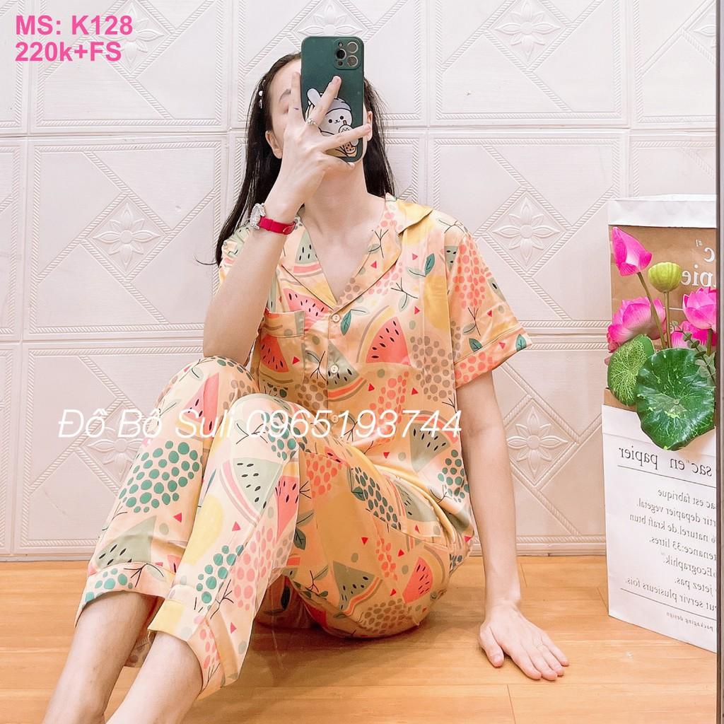 Đồ Mặc Nhà Dài Pijama Lụa Latin Nhiều Kiểu Họa Tiết - Bền, Đẹp, Dễ Thương, Chất liệu cao cấp