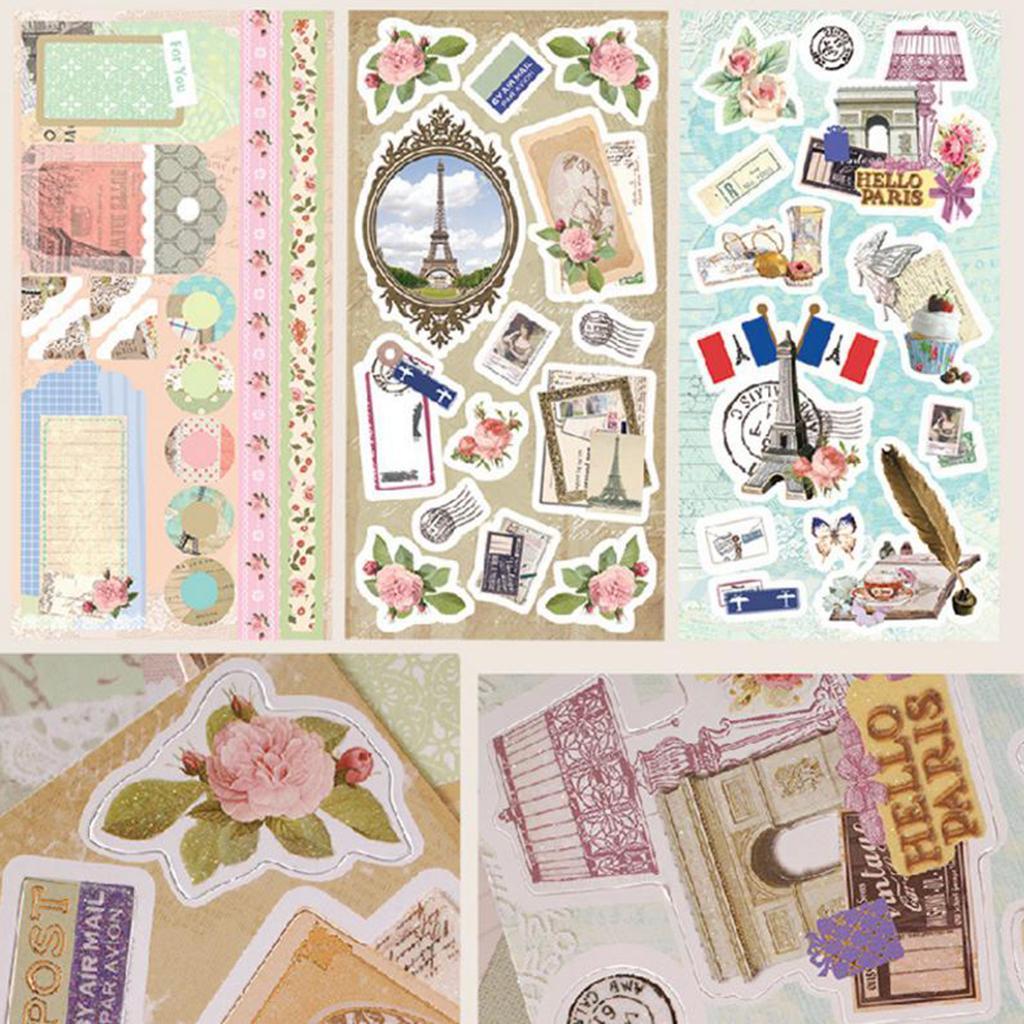 10 Page DIY Photo Album Handmade Travel Theme Family Memory Record Scrapbook