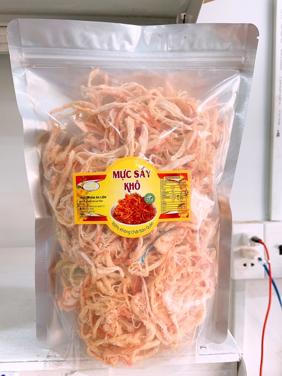 500G MỰC SỢI HẤP NƯỚC DỪA THƠM NGON KÈM TƯƠNG ỚT ĂN VẶT PHÙ HỢP MỌI LỨA TUỔI