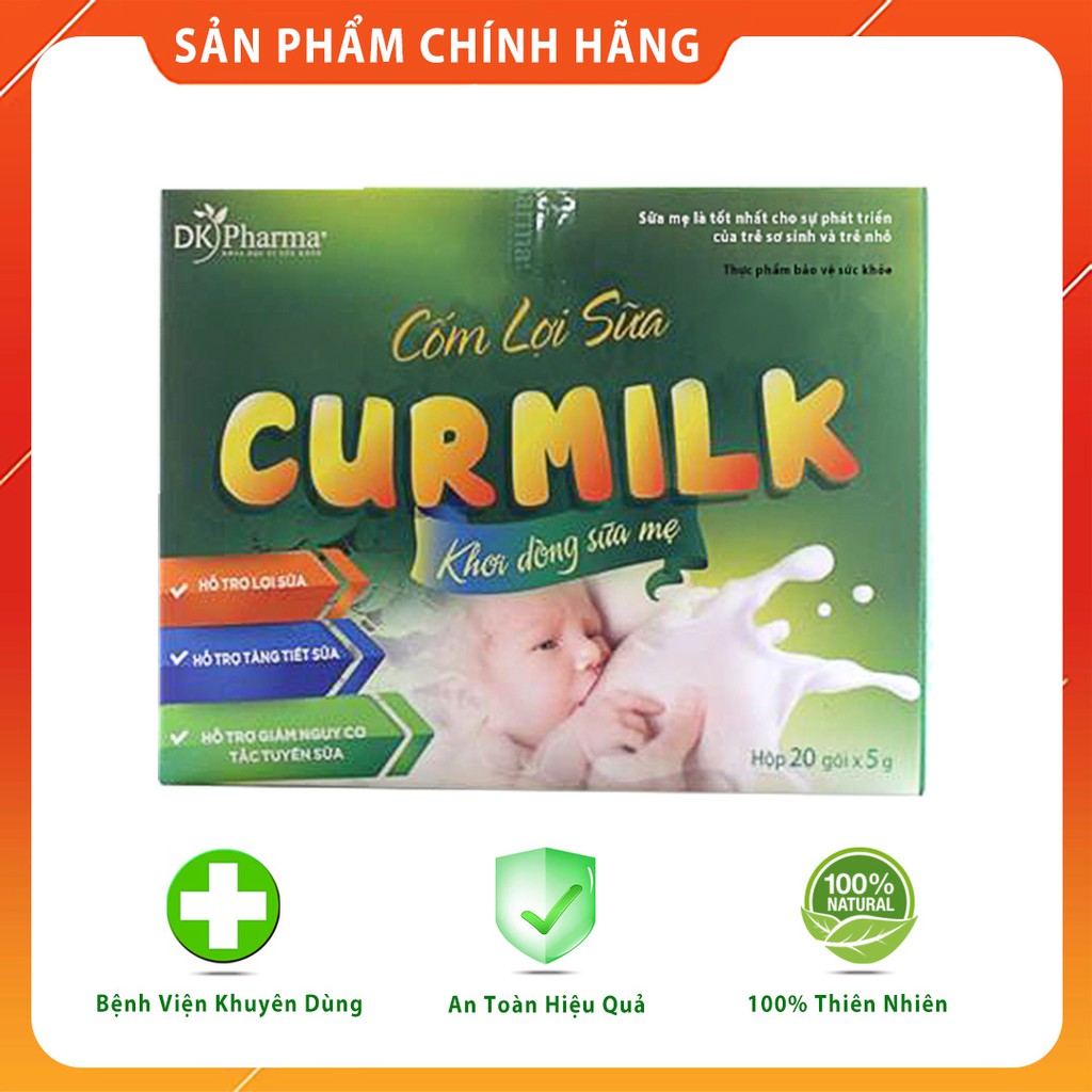 Cốm lợi sữa 100% thảo dược DK Pharma Curmilk H20 20 gói