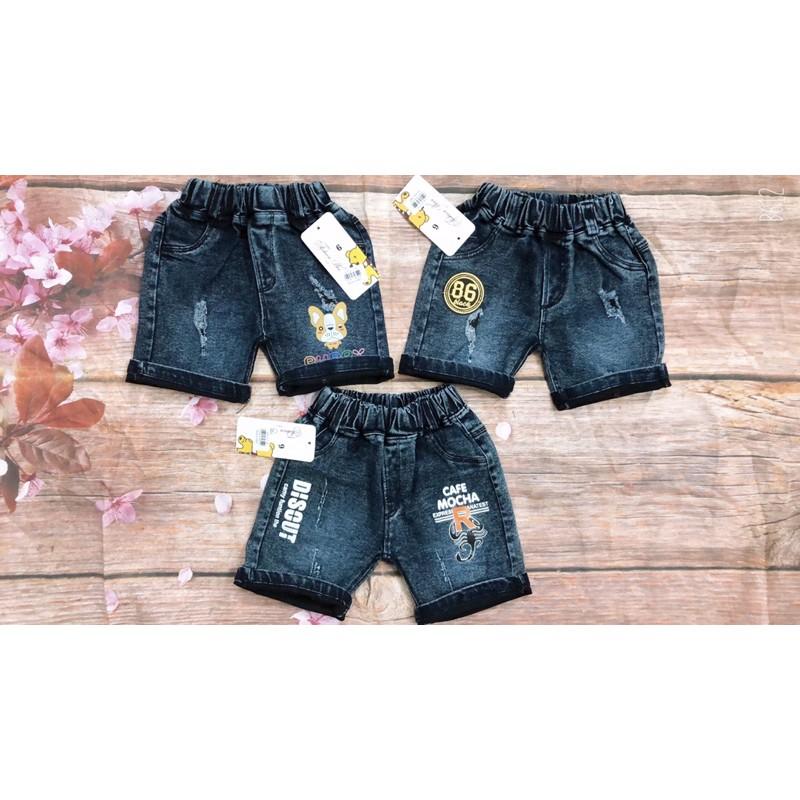 Quần bò bò đùi cho bé size 12-16kg