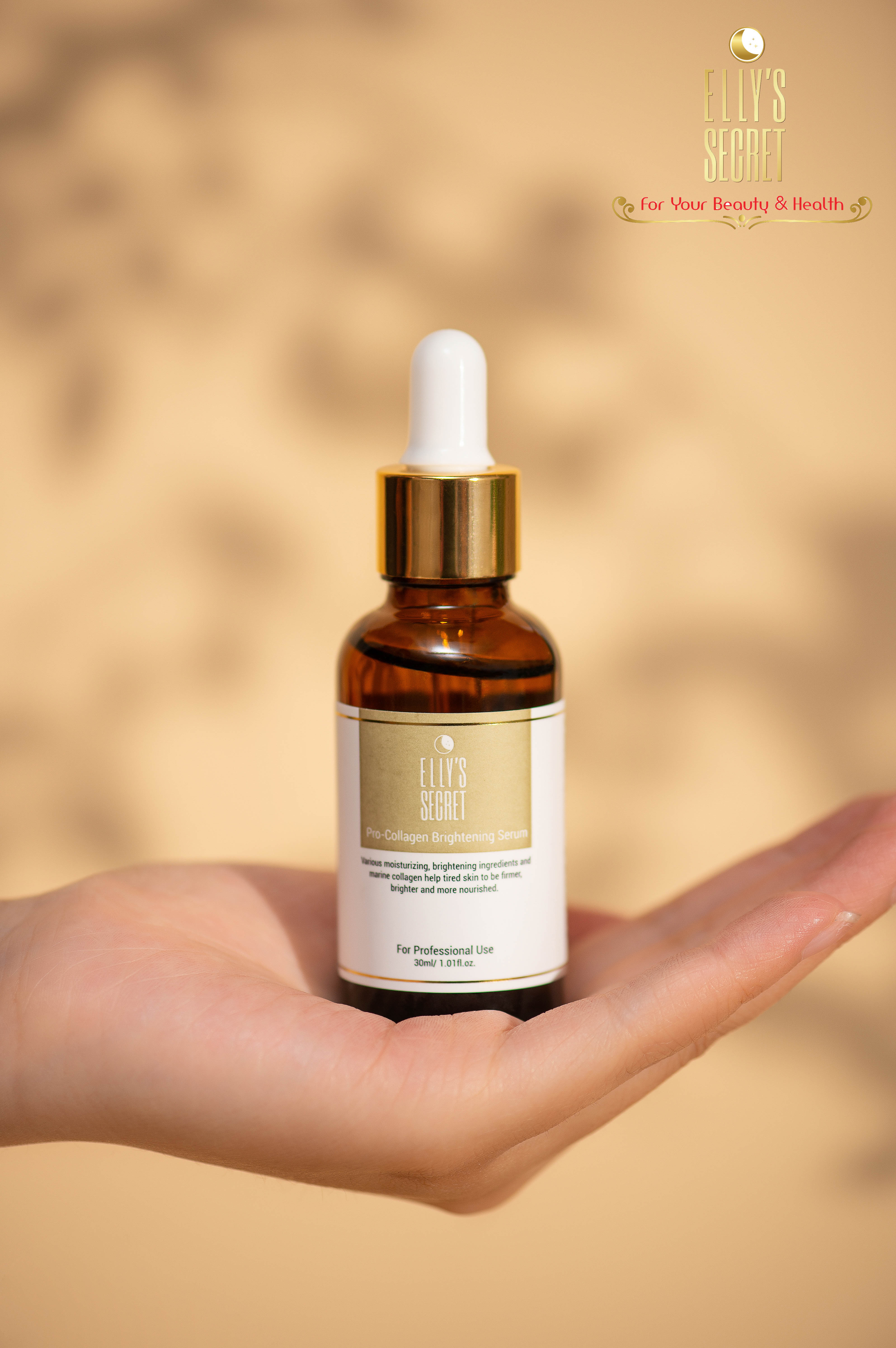 Serum dưỡng trắng da cao cấp Hàn Quốc cải thiện nám và sạm cho làn da Elly Secret Pro Collagen Brightening Serum 30ml