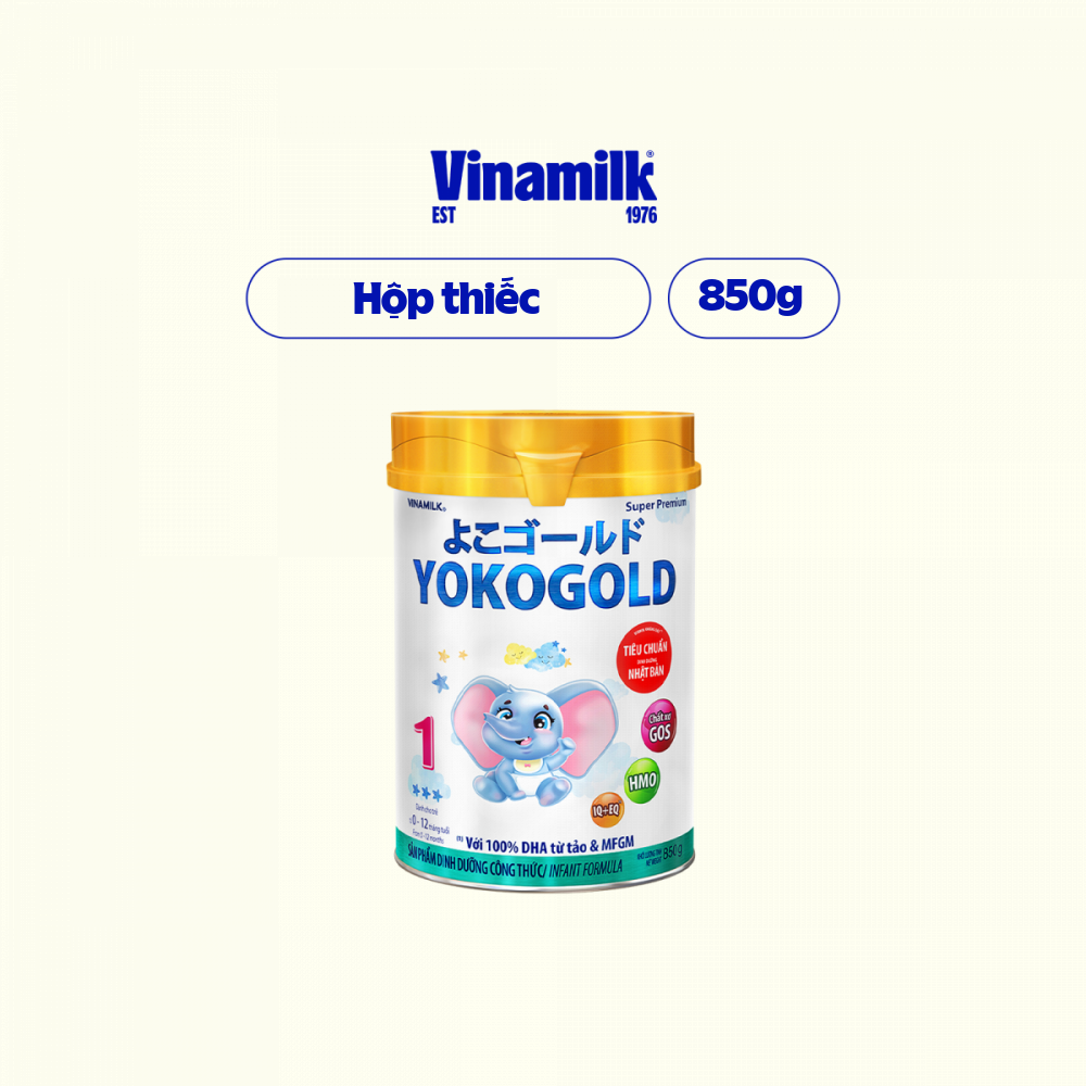 Sữa bột Vinamilk YokoGold 1 - Hộp thiếc 850g