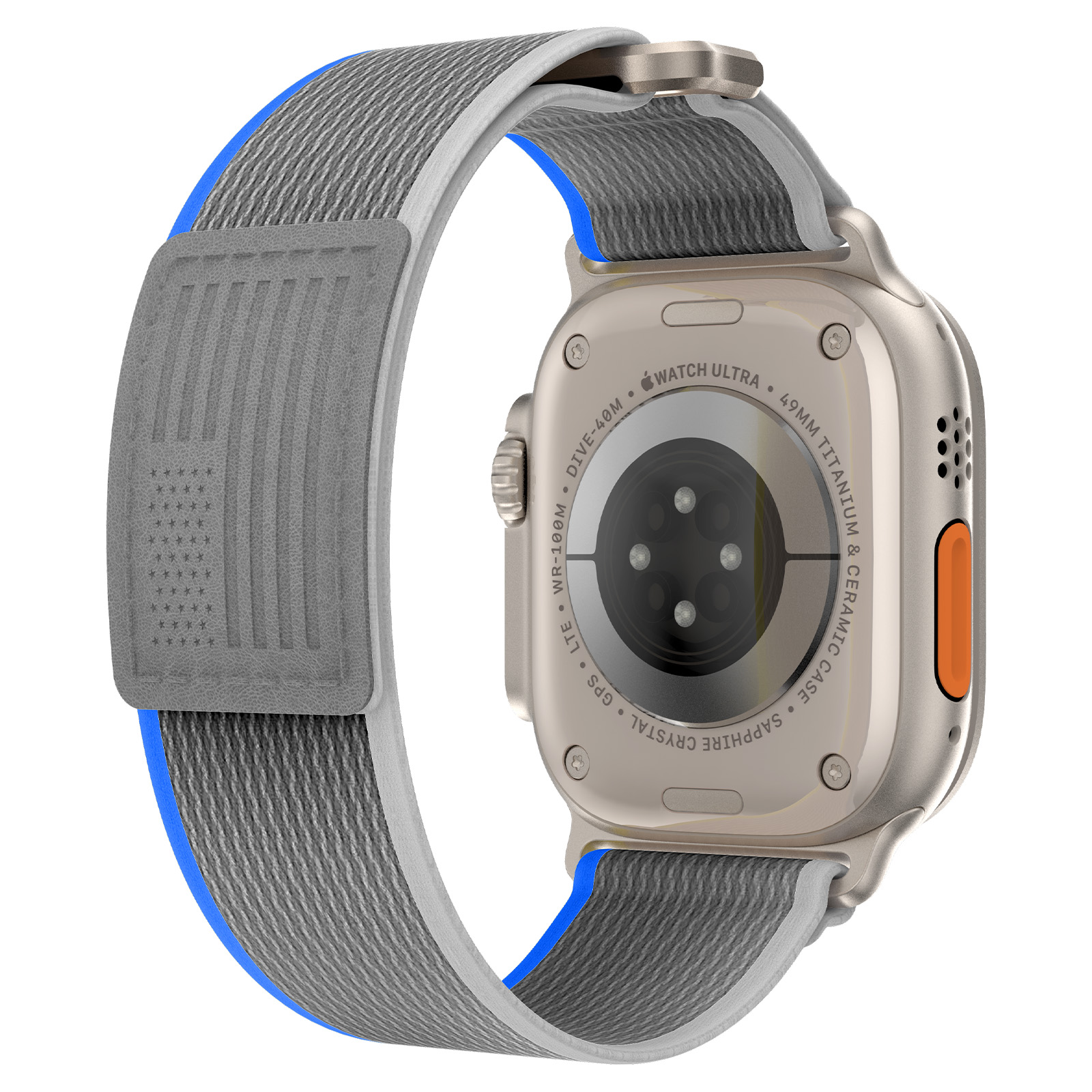 Dây Nylon USA Loop cho Apple Watch Series 4/5/6/7/8/9/SE/10 &amp; Apple Watch Ultra 1/2 Size 40/41/42mm &amp; 44/45/46/49mm - Hàng Chính Hãng