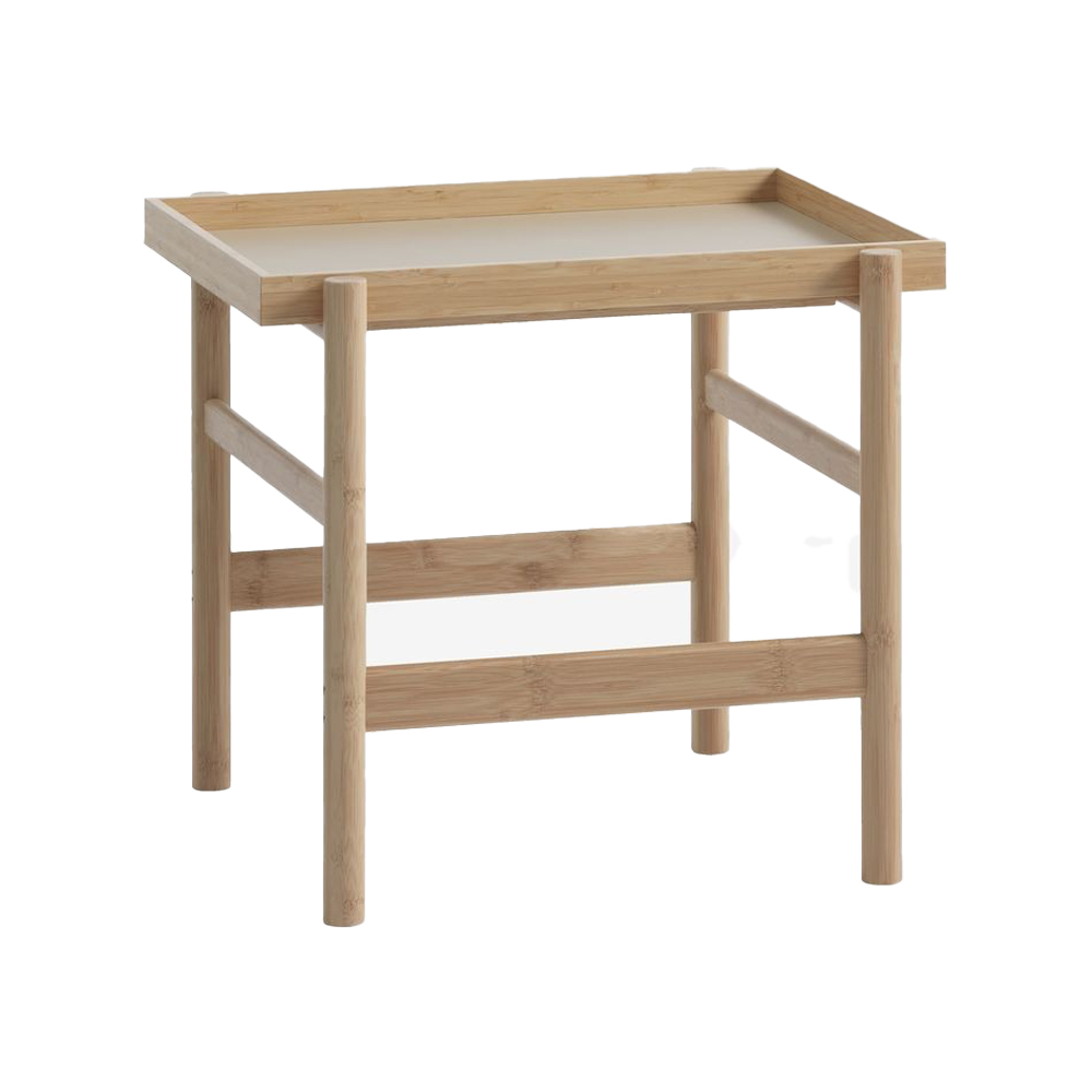 Bàn góc | JYSK Stige | gỗ công nghiệp/tre | màu tự nhiên | R46xD50xC45cm