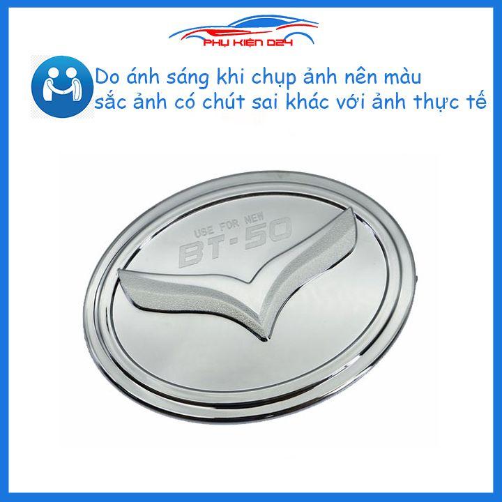 Ốp nắp bình xăng Bt50 2015-2016-2017-2018-2019 mạ crom chống trầy trang trí ô tô