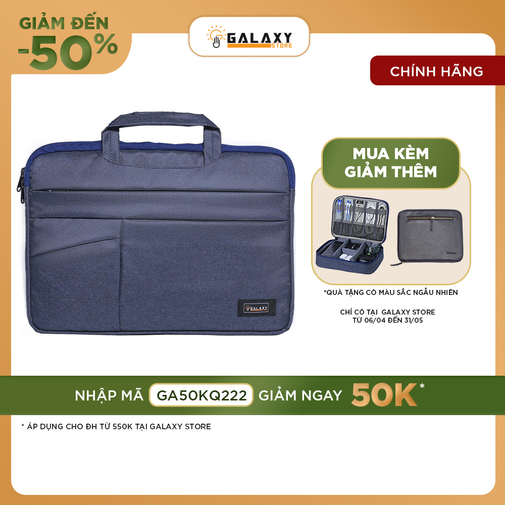 Túi Chống Sốc Túi Xách Cao Cấp Thông Minh Cho Macbook Laptop Surface Galaxy Store 13 - 13.5 Inch - Hàng Chính Hãng