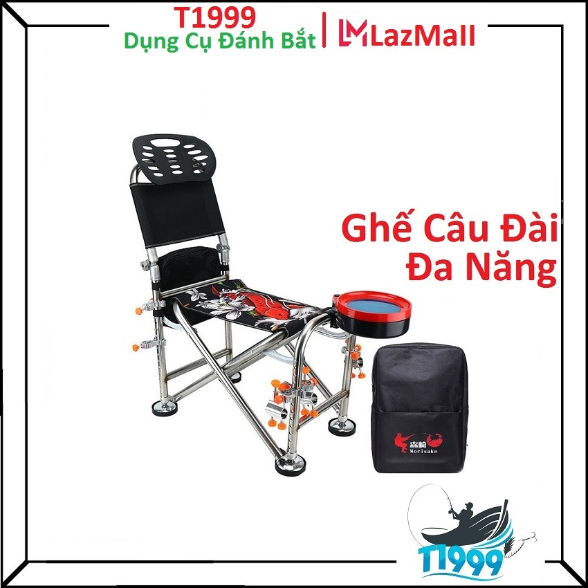 Ghế Câu Đài Cá Chép - ghế câu cá địa hình full phụ kiện , ghế câu đa năng