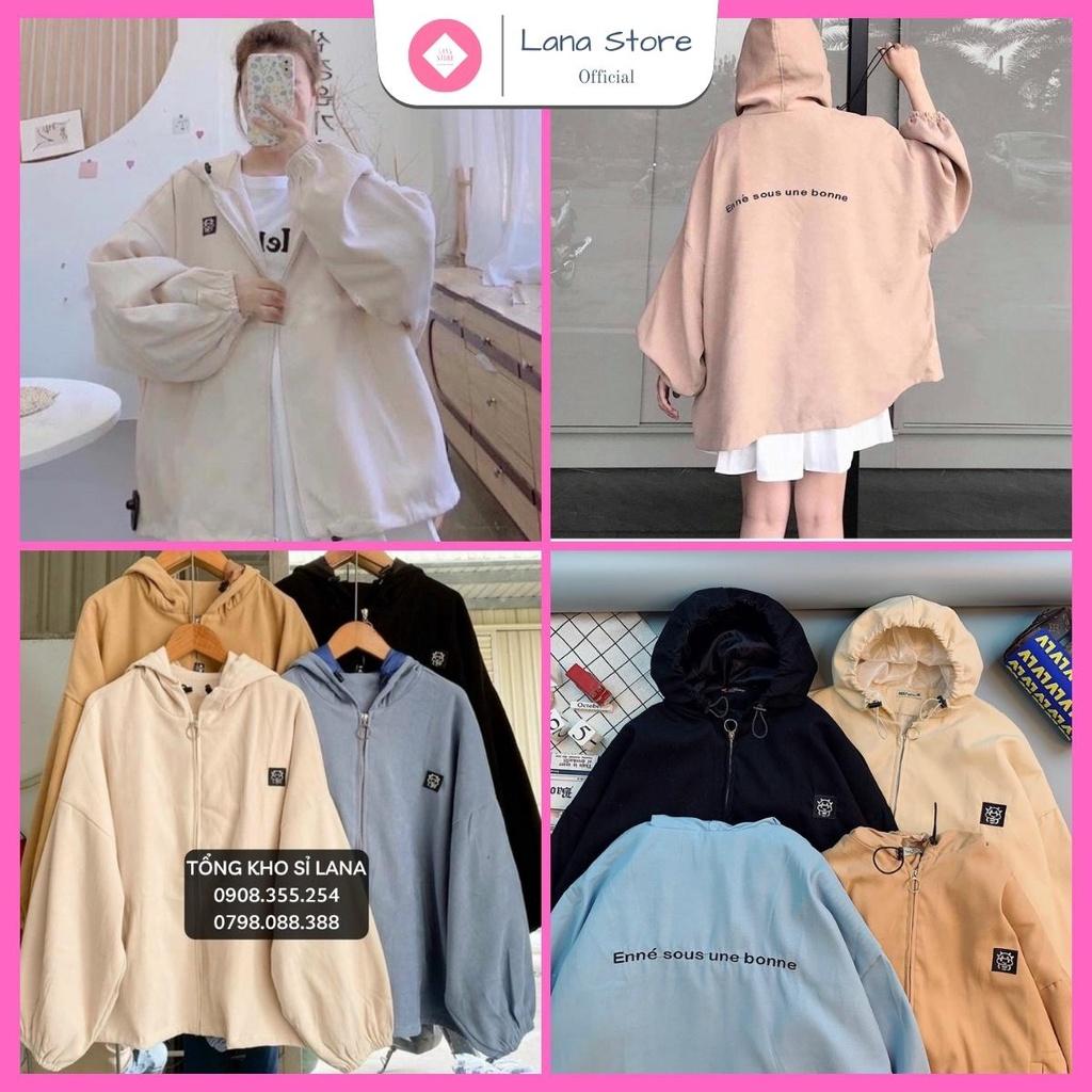 Áo Khoác Nhung Lì 2 Lớp Mịn Đẹp Form Rộng Áo Khoác Da Lì Form Siêu Xinh Logo Thêu BÉ BÒ
