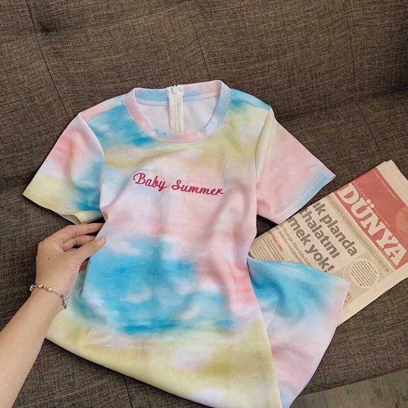 Đầm loang thêu baby summer -$5N