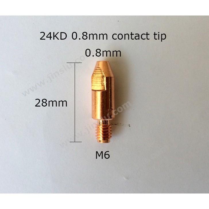 Bép hàn mig 24KD- M6*28( vỉ 20 cái)
