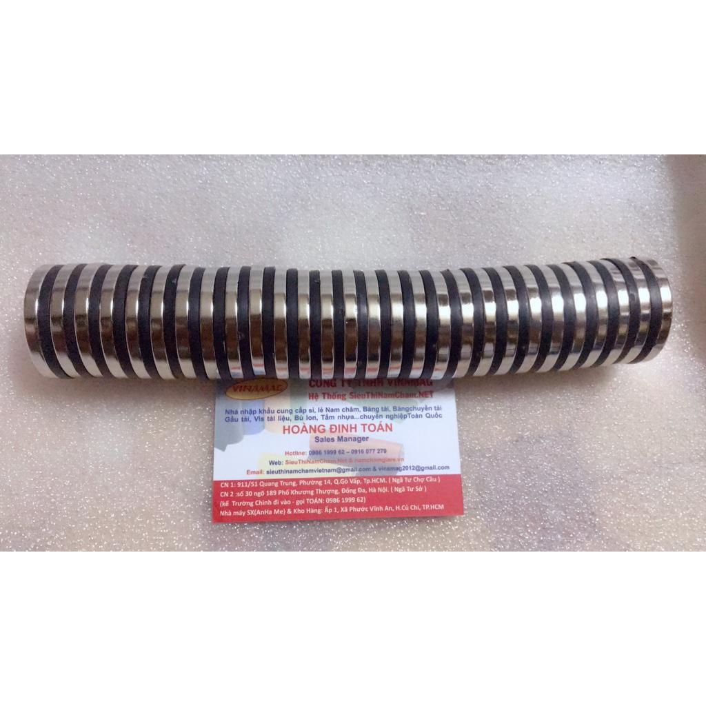 Nam châm đất hiếm tròn 40x5mm lỗ 6mm, nam châm siêu từ tính