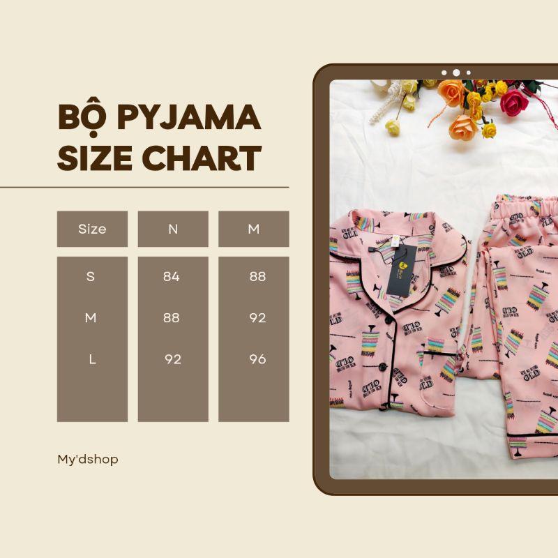 Pijama Mặc Nhà Quần Dài Tay Ngắn Lụa Mango Cao Cấp MY'D - A1