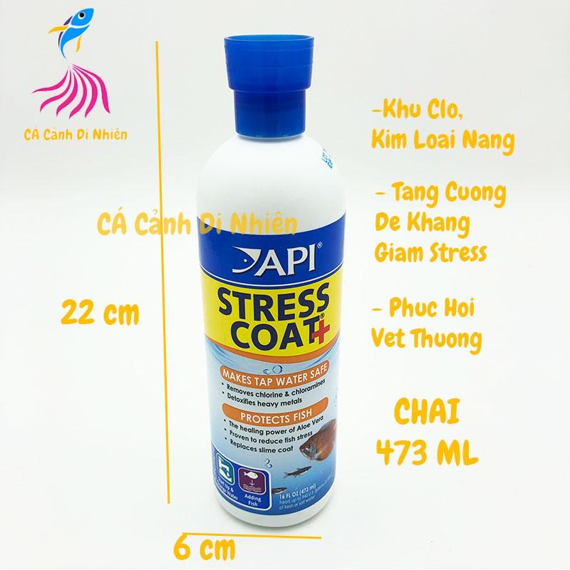 Dung dịch giảm Stress khử độc nước API STRESS COAT+ chai 473 ML