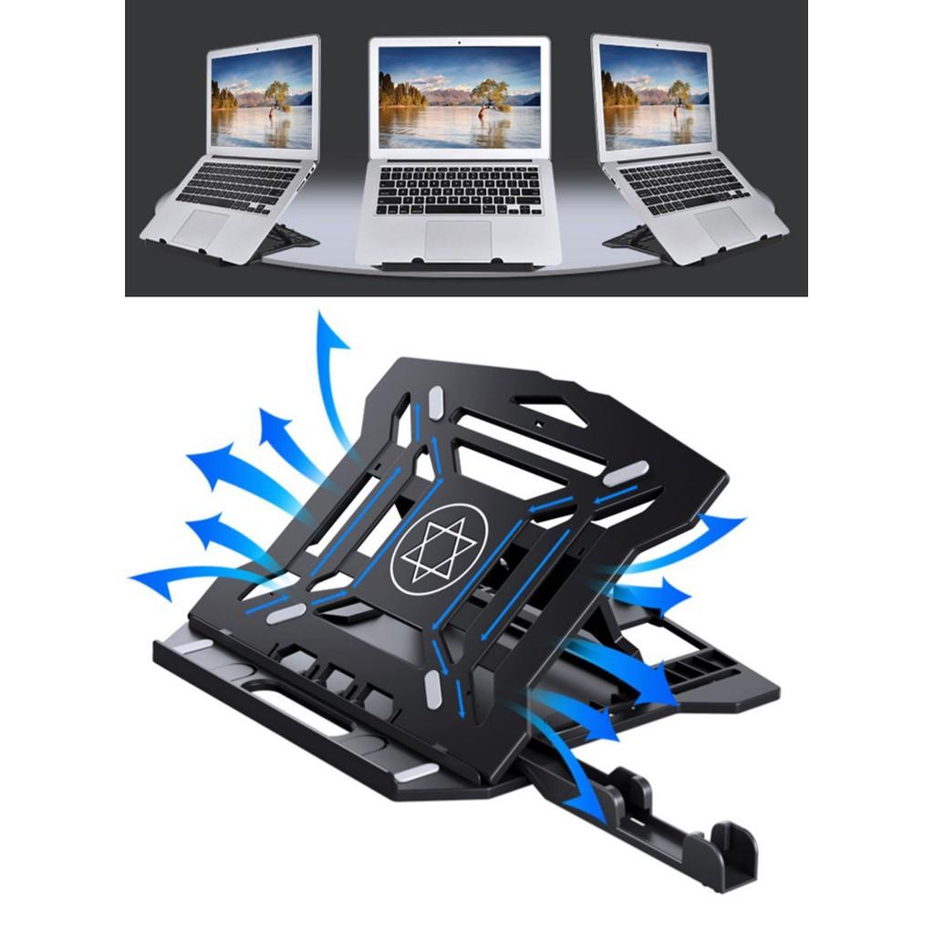 Giá Đỡ Máy Tính Laptop N2 Kiêm Đỡ Kê Điện Thoại Bằng Nhựa ABS Chắc Chắn
