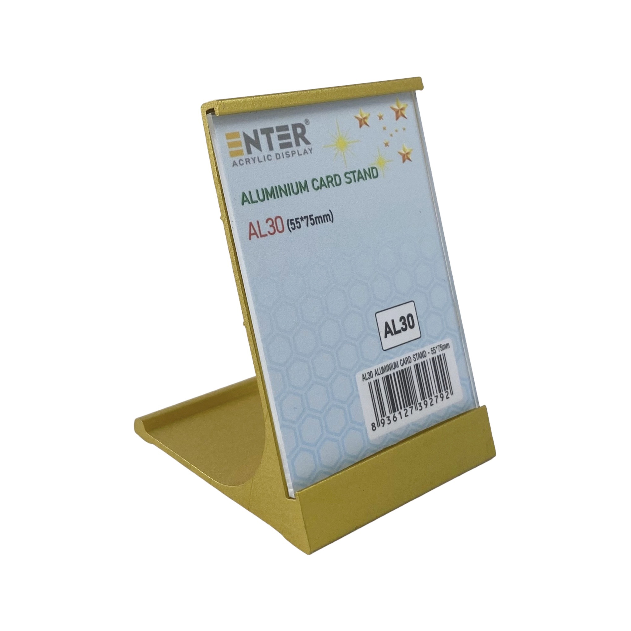 Bảng thông tin để bàn nhôm Enter AL30 55x75mm, Khung thông tin sản phẩm, Khung bảng giá, Kệ trưng bày để bàn