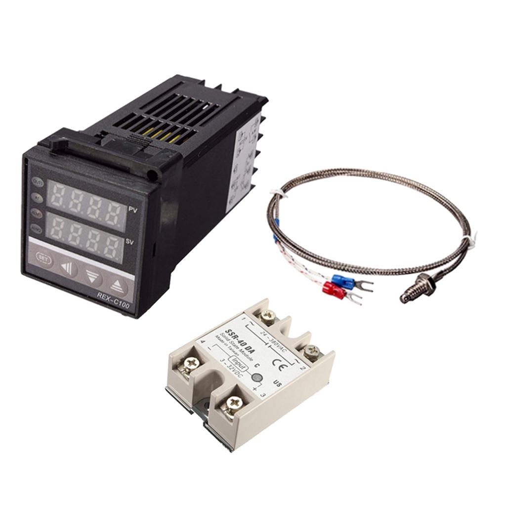 PID Nhiệt Độ Bộ Điều Khiển Nhiệt AC 100-240 V, Ruột Đặc Rơ Le