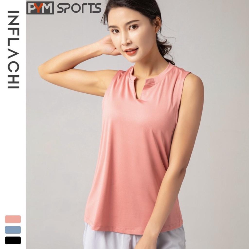 Áo tanktop nữ tập Gym - Yoga cổ chữ V thoáng mát PYMAT012