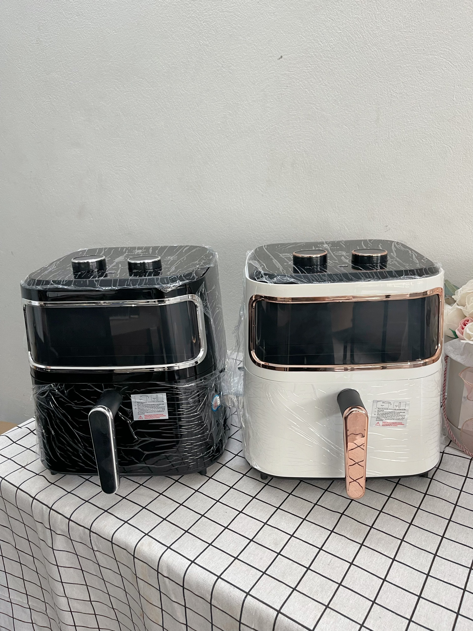 NỒI CHIÊN KHÔNG DẦU KAISA VILLA 12 lít KHOANG KÍNH VIỀN VÀNG CAO CẤP DHR-0001 - HÀNG CHÍNH HÃNG